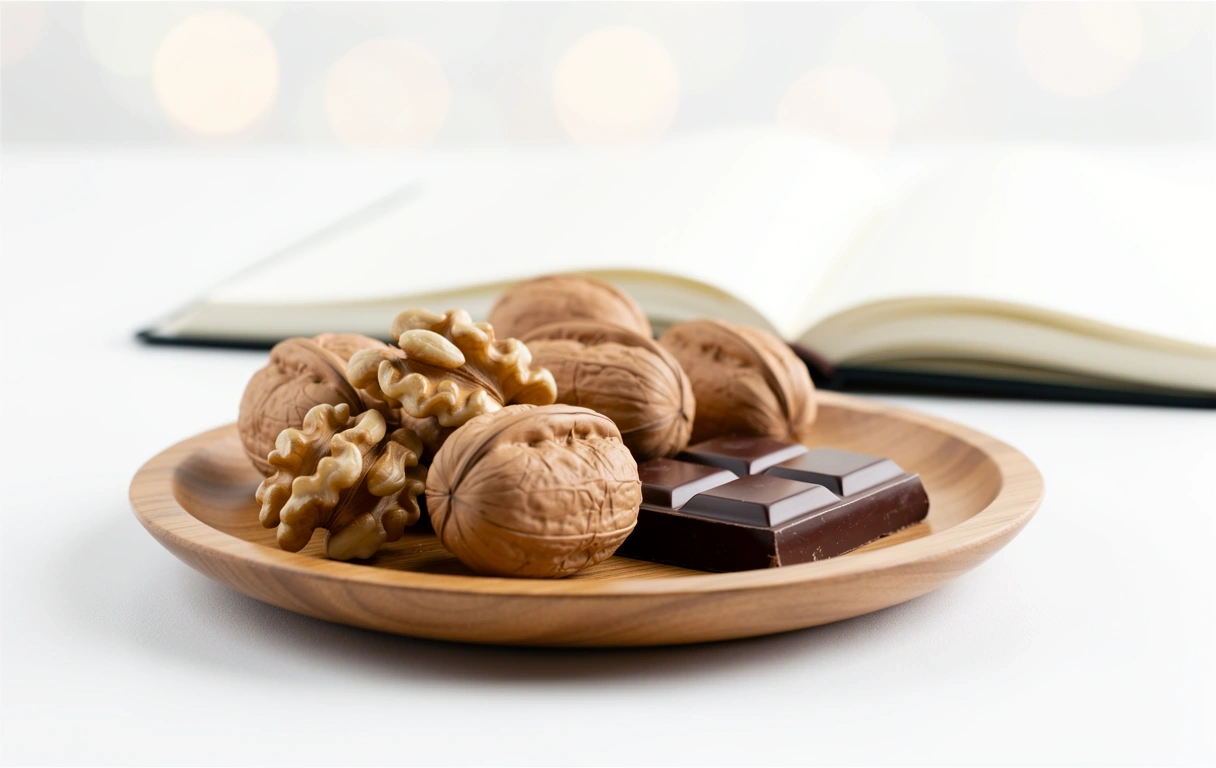 Nutritious food items on a table